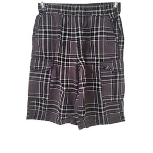 Roebuck Co Plaid Shorts Gray Sz XL